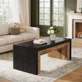 47.2" Rectangle Coffee Table For Living Room, Two-Tone Center Table