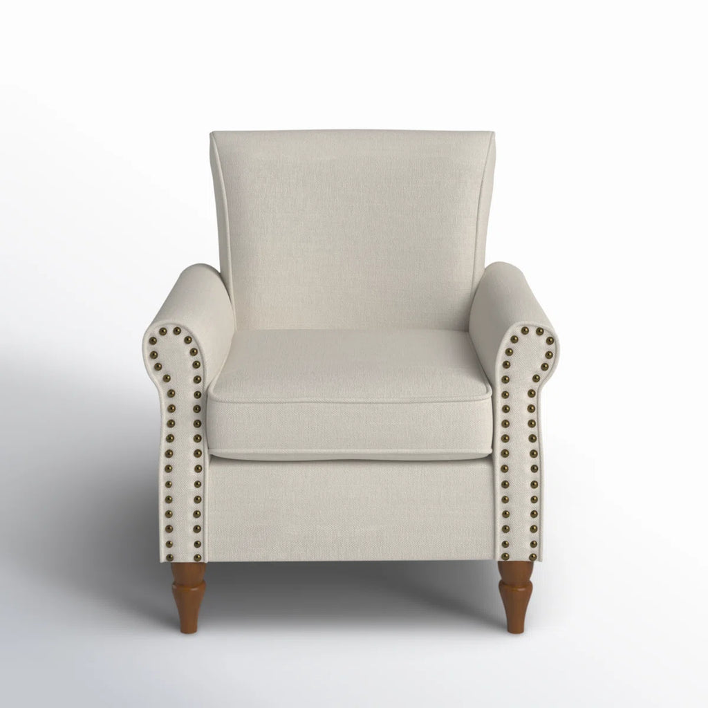 Mooresville Upholstered Armchair with Solid Wood Legs
