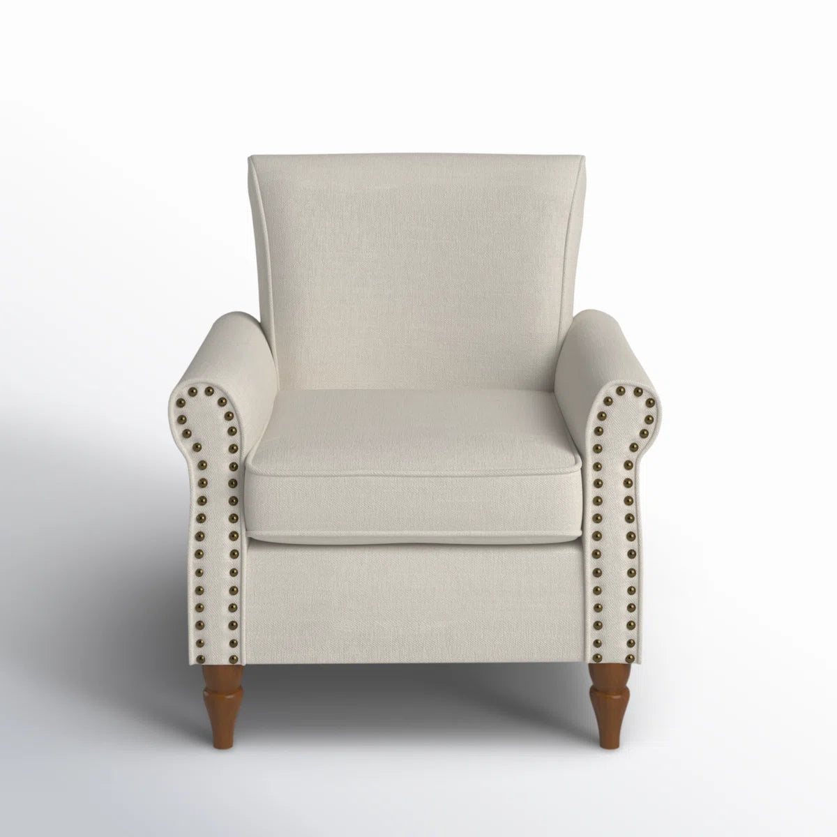 Mooresville Upholstered Armchair with Solid Wood Legs