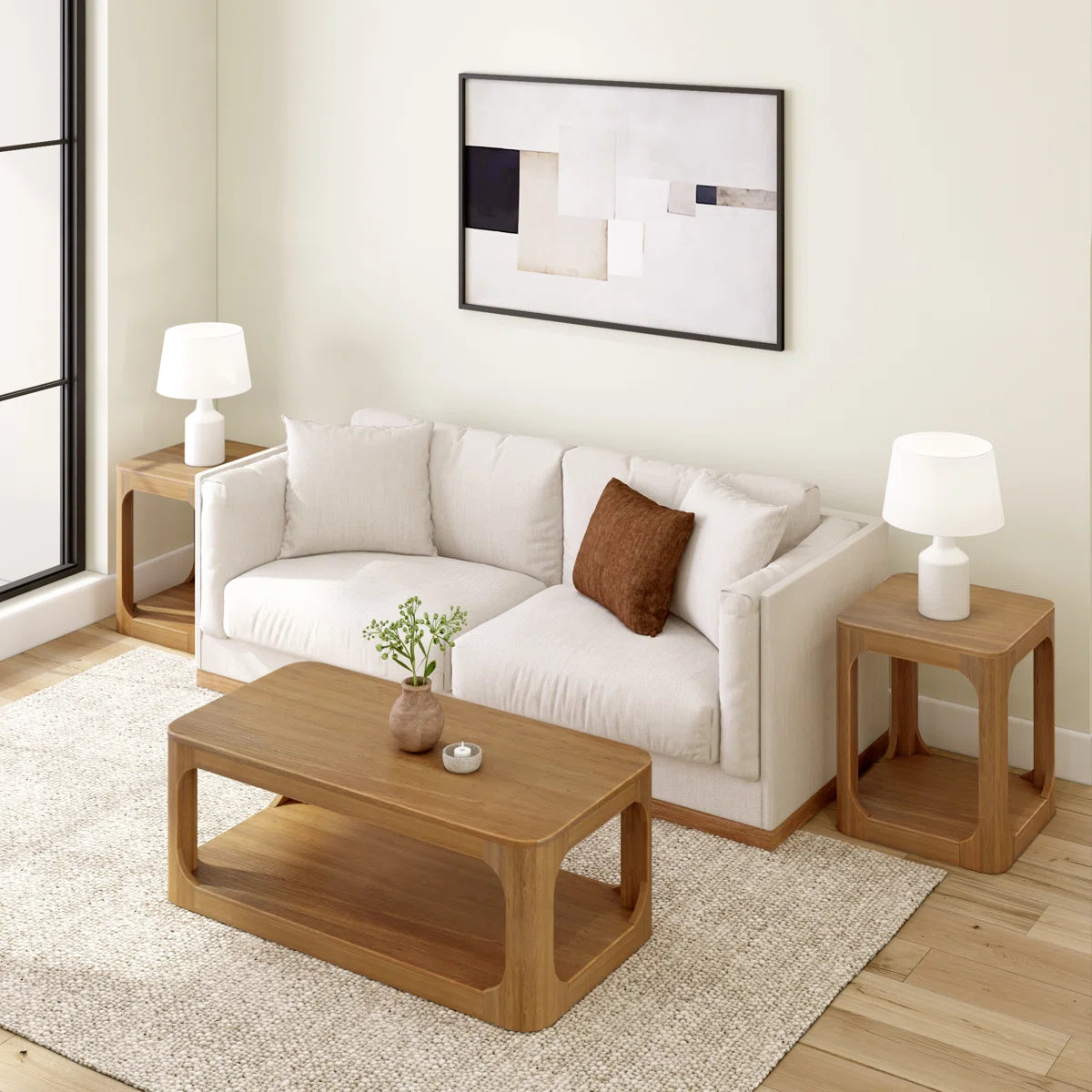 Jasmarie 4 Legs Coffee Table with Storage