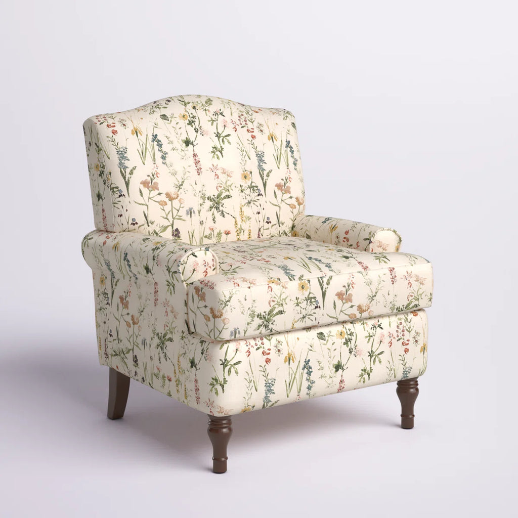 Mooresville 31'' W Traditional Upholstered Armchair with Solid Wood Legs