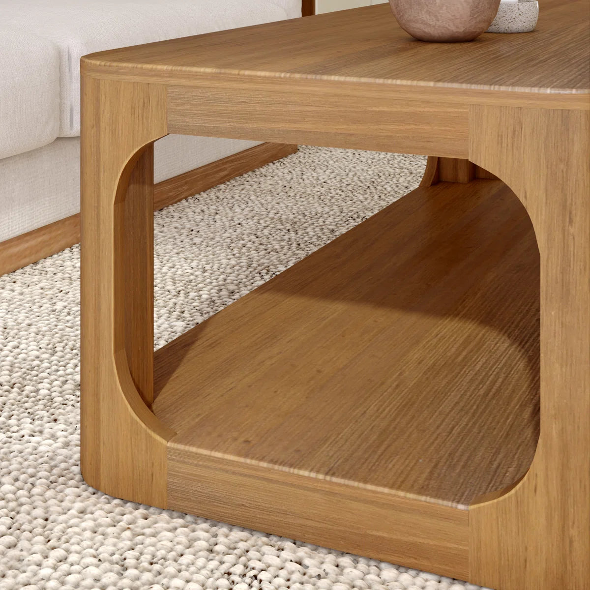 Jasmarie 4 Legs Coffee Table with Storage