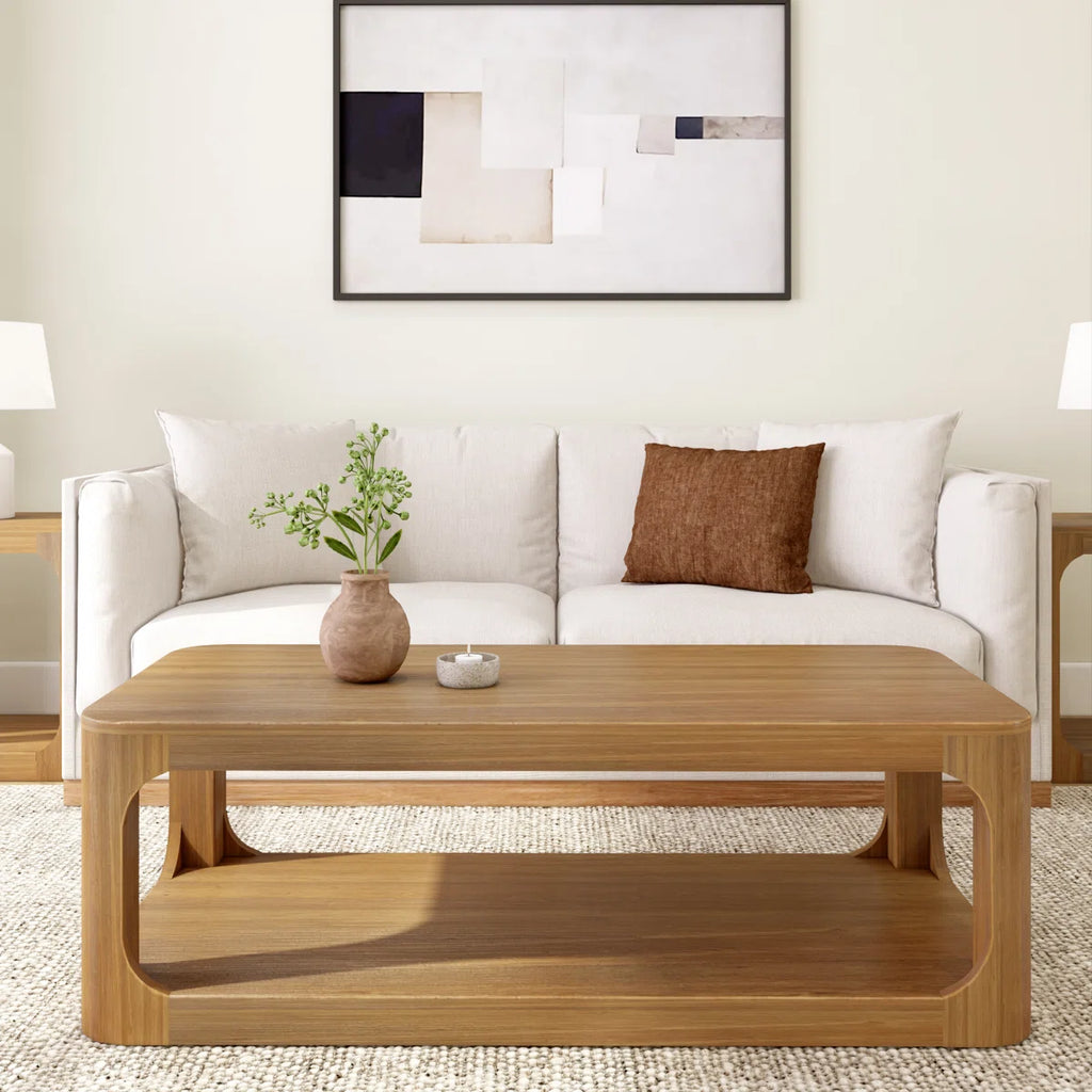 Jasmarie 4 Legs Coffee Table with Storage