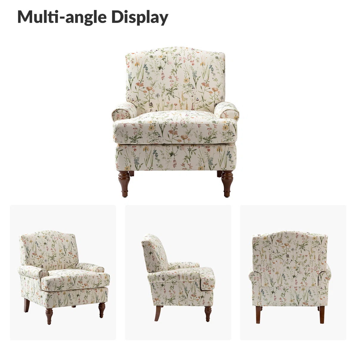 Mooresville 31'' W Traditional Upholstered Armchair with Solid Wood Legs